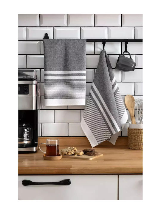 Set Of 2 Kitchen Cloths 45x60 – 100% Cotton High Absorption
