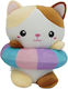 507807 Λουτρινη Γατουλα 21εκ Donut Squishcuties Luna Toys