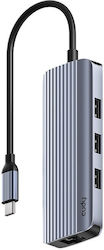 Cudy USB-Hub 6 Anschlüsse (USB-A) + LAN UH606