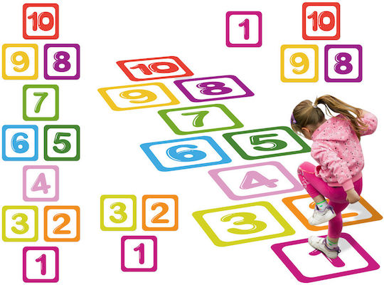 Educational Number Floor Stickers Hopscotch Game