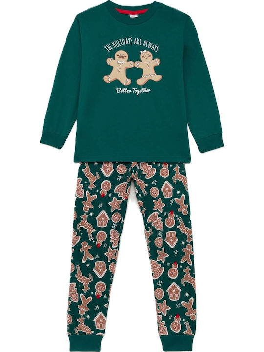 Minerva Kids' Pajamas Winter Green Alpine Xmas ...