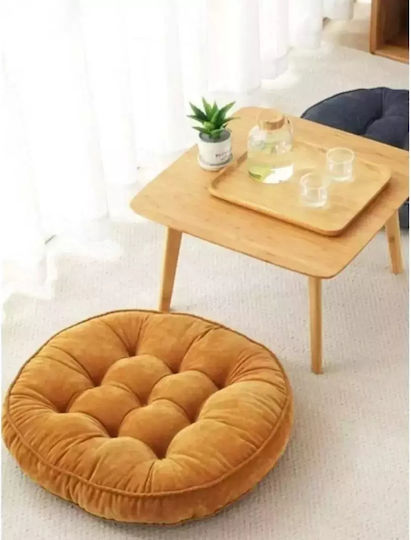 Rundes Bodenpolster Orange 58x58 cm
