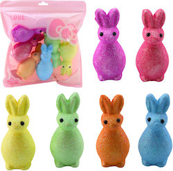 Styrofoam Easter Rabbit Glitter Decorative Colo...