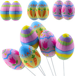 Easter Eggs On A Wire Stem Carrots Tulips Decor...