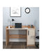 SteweHome Kinder Schreibtisch mit Bibliothek aus Eiche und Creme – Modernes Kinder Schreibtisch 124x60x83