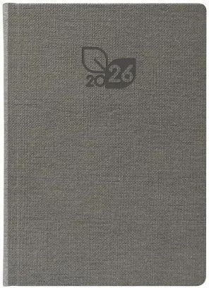Daily Diary 2026 Theofylaktos 14.5×20.5cm Nature Eco Flat Anthracite M 691ku.185