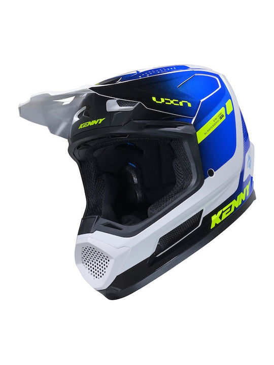 Kenny MX Performance Racing Weiß Blau Motorradh...