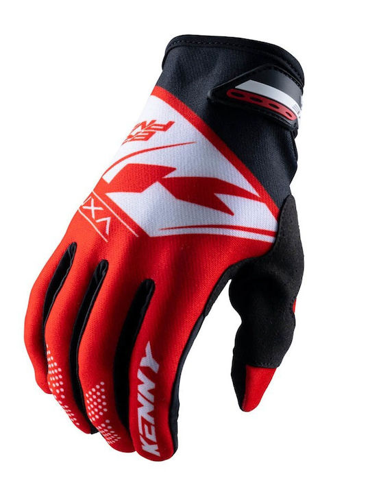 Kenny MX Brave Men's Motocross Gloves Red