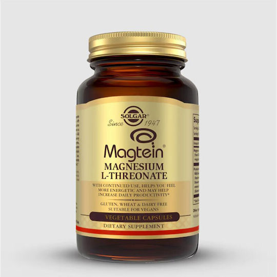 Solgar Magtein Magnesium Lthreonate 60 φυτικές κάψουλες