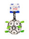 Παιχνίδι Σκύλου Glee Soccer Ball Λευκο Μαύρο Large 18x18cm