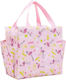 Isolierte Kinder Lunchtasche Mit Zwei Becherhaltern Flamingo