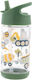 Stephen Joseph Flip Top Kids Water Bottle Plast...