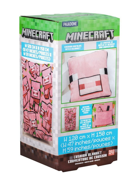 Paladone Cuscino Coperta In Pile Minecraft