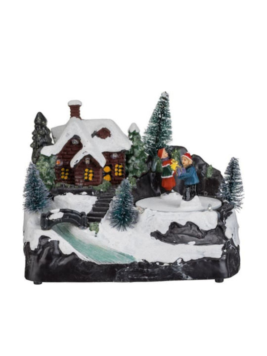 Christmas Illuminated Decorative with Music and Movement 17x13x11cm.