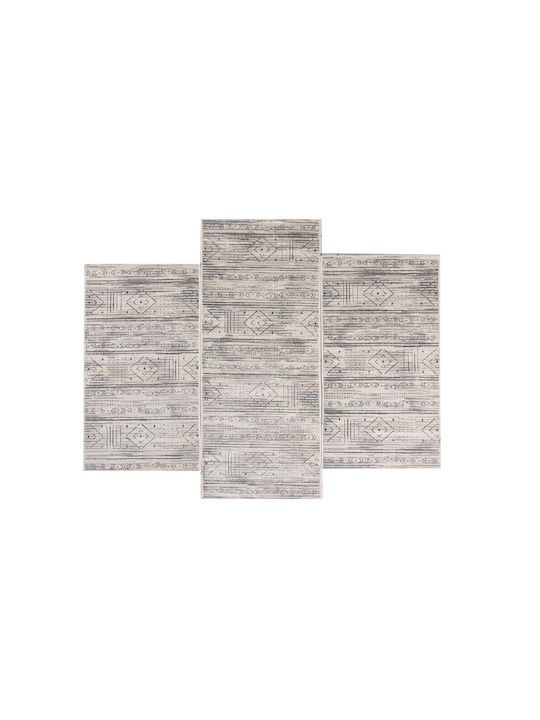 Polcarpet Cairo Giza 54016 Modern Bedroom Rugs Set Beige 9999991329478 3pcs