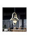 Lumini Suspendate Auriu LED 3 Culori Design Modern 30x30x90cm