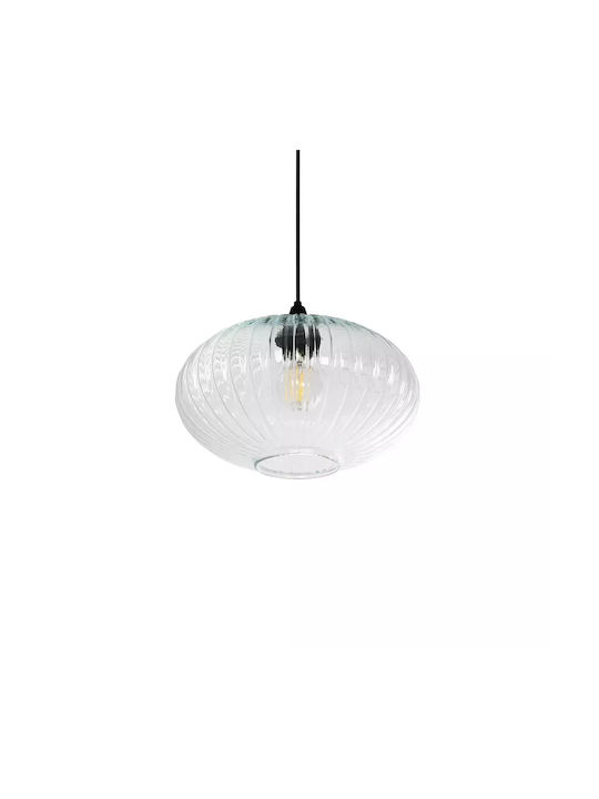 GloboStar Pera Pendant Light Transparent with Crystals for Socket E27 30x30x22cm