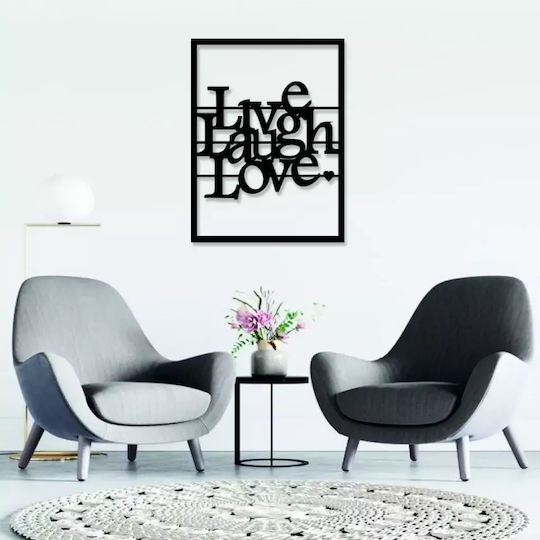 Декоративен Дървен Панел – Live Laugh Love