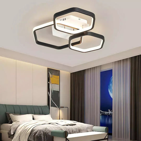 Alize Modernes 3 Weiße Integrierte LED Deckenleuchte – Architektonisches Design 45 × 45 × 90 cm