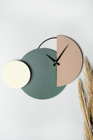 Mateen Metallic Wall Clock Modern Design 47x31cm