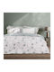 Nima Bettdecke Großes Doppelbett 220x240cm Celeste Grey, Mint