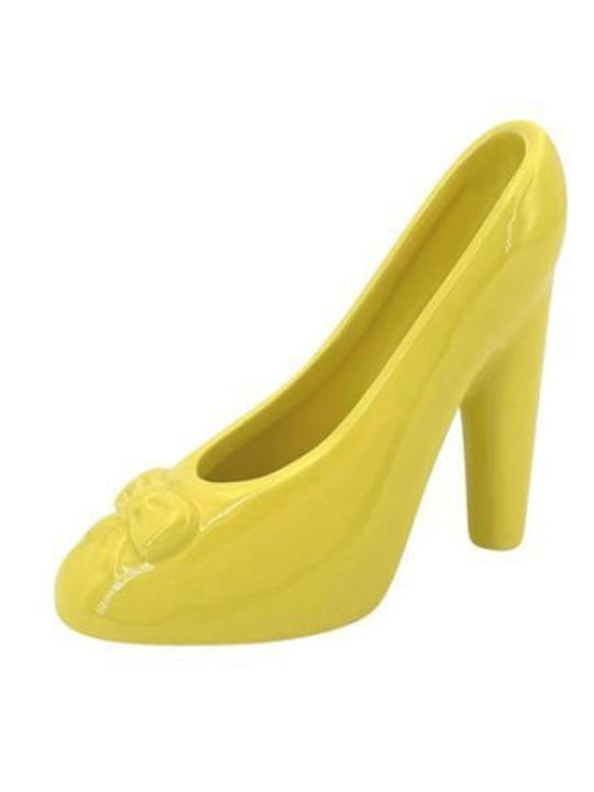 Fankon Flowers Übertopf Keramik Gelb 11.5εκ.