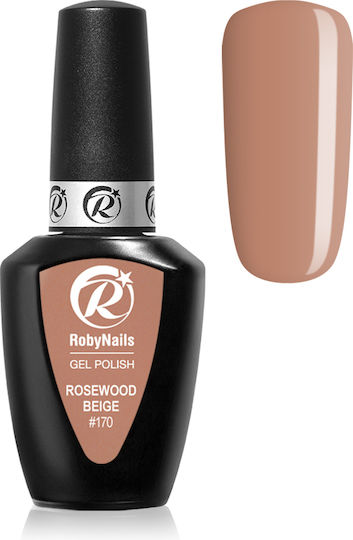 Roby Nails Semipermanent Lac de Unghii Rosewood Beige 8ml 1buc
