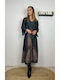 Midi Dress for Wedding and Christening Blue