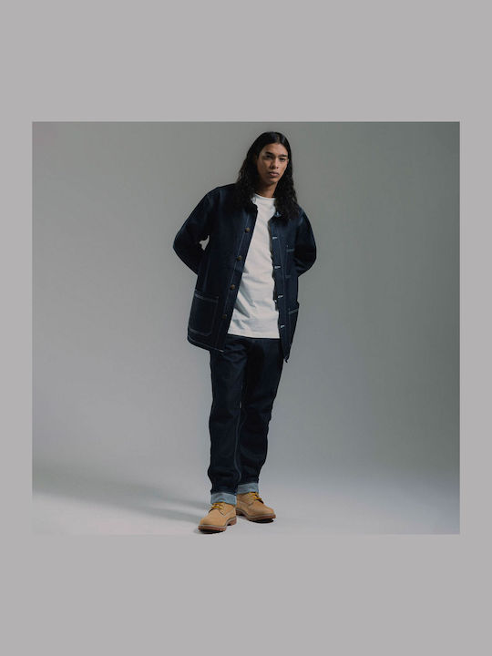 Langärmeliges Overshirt Raw Umwashed