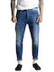 Ανδρικό Παντελόνι Τζιν με Slim Εφαρμογή Dark Denim Raw