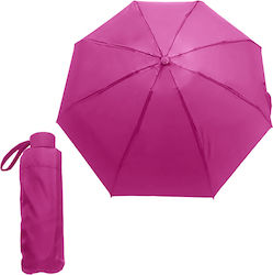 Rain Αντιανεμική Ομπρέλα Βροχής Σπαστή Φούξια Rain Αντιανεμική Ομπρέλα Βροχής Σπαστή Φούξια