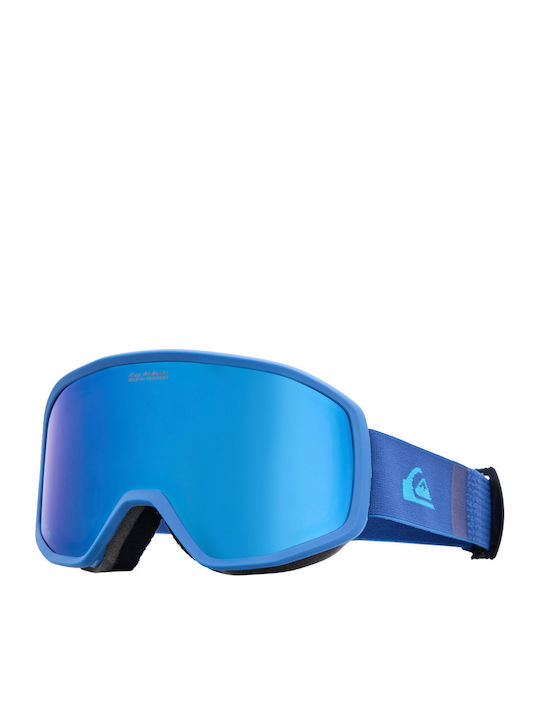 Quiksilver Harper EQYTG03214 BZF0 Ski & Snowboard Goggles Adults Blue with Mirror Lens / Polarized in Blue Color Quiksilver Harper EQYTG03214 BZF0 Ski & Snowboard Goggles Adults Blue with Mirror Lens / Polarized in Blue Color