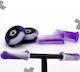 Set Mânere Pentru Ghidon De Bicicletă Tailwhip Wheels Violet Cu Model Spirală