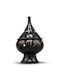 Μεταλλική Βάση Κώνους Drop Shape Incense Cones Burner Black 10cm