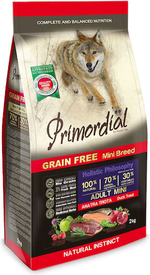 Primordial 2kg Dry Food for Adult Small Breed Dogs with Meat