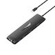 Lemorele TC96 USB-C Лаптоп Докинг Станция с HDMI 4K PD Ethernet и Свързване на 2 Монитора Черен