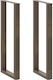 vidaXL Metallic Furniture Leg 2 Pieces Suitable...