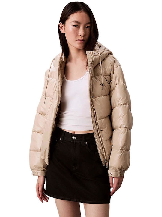 Calvin Klein Women's Crop Puffer Jacket for Win...