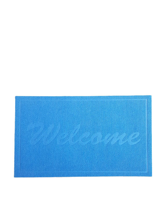 Kotonia Home Covor de Intrare Antiderapant Turcoaz 75x45buc