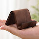 Solid Wooden Mobile Phone Stand in Dark Walnut Shade Molfs