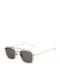 Belstaff Men's Sunglasses with Gold Metal Frame and Gold Lens