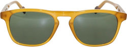 Atlant Sunglasses Κίτρινα with Acetate Frame & Green Lens