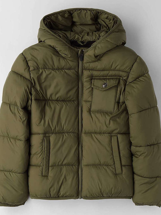 iDO Padded Παιδικό Casual Μπουφάν Πράσινο