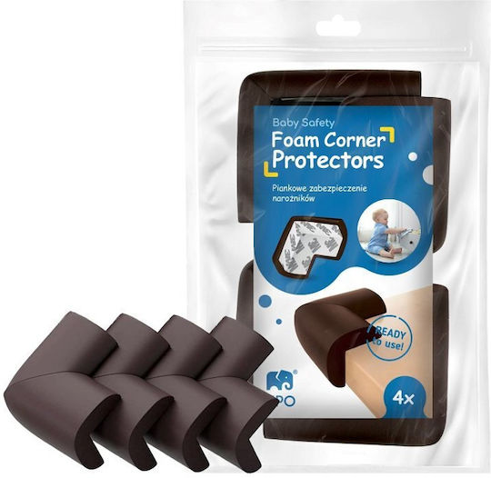 Baby Wise For Edges & Corners made of Foam in Brown Color 4pcs