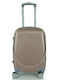 Playbags Cabin Hard Pink Gold Suitcase With 4 Wheels Height 52cm