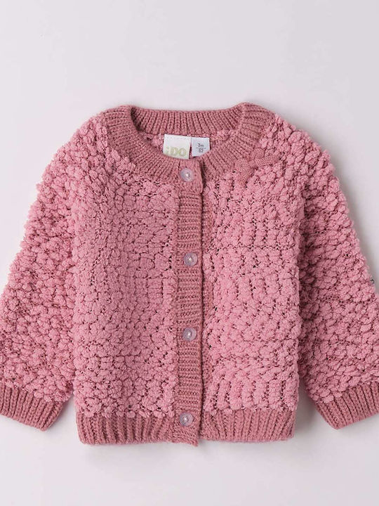 Cardigan pentru copii Tricotat Roz