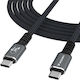 Wozinsky Video Cable USB-C male - Thunderbolt 4 240W PD Μαύρο 2m WPS-UY42S