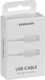 Samsung USB 2.0 Cable USB-C Male - USB-C 60W PD White 1m ep-da705bwegww
