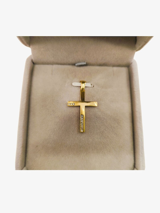 Χρυσός Σταυρός Κ14 Βάρος 1.9gr