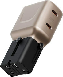 Energea Зарядно без кабел GaN с 2 USB-C порта 4...